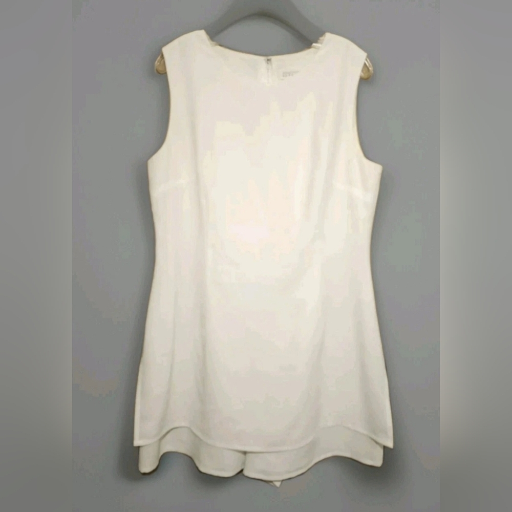 Vintage Compagnie Internationale Express White Sleeveless Romper Womens 13/14